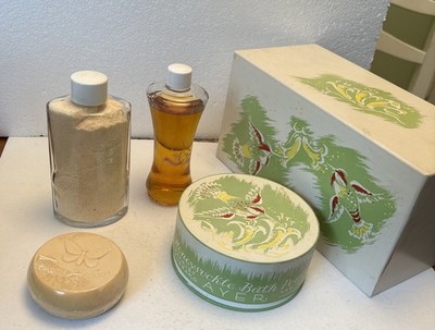 Honeysuckle 4 Pc-Bath Powder,Cologne Soap Perfume Gift Set Harriet Hubbard Ayers