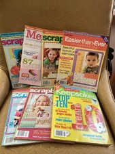 LOT OF 7 Various Scrapbooking Card Making Junk Journal Magazines
