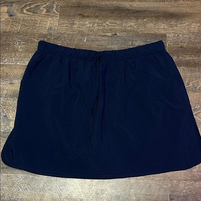 Live & Well Active Plus Size 26-28 Navy Blue Skort Skirt New with out tags