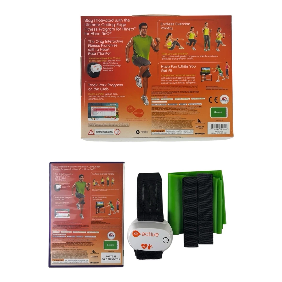 Active 2 Personal Trainer Game + Heart Rate Microsoft Xbox 360 Free Postage - Image 2 of 4