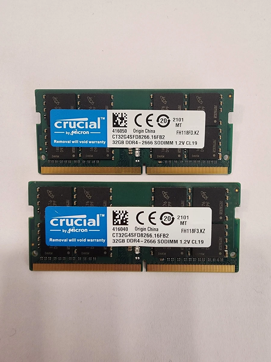 Crucial DDR4 SDRAM 64 GB Total Capacity Memory (RAM) for sale | eBay