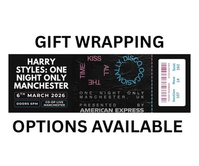 Harry Styles Show Personalised Souvenir Ticket - Gift Wrapping Available