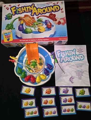 VINTAGE Fishin Around  WORKS Milton Bradley 1997 Kids Fish Electronic  *READ*