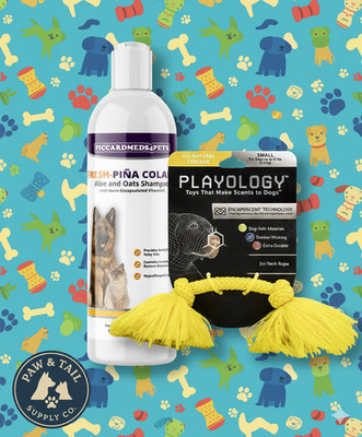 Piccardmeds4pets Piña Colada Pet Shampoo 16oz + Rope Toy Wholesale Bundle!