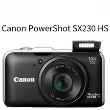 Canon PowerShot SX230 HS Digital Camera 12.1MP 14x Optical Zoom Auto Focus Black