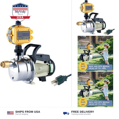#ad TDRSUPER 1 2 HP Water Pressure Booster Pump with Smart Controller 845GPH 11... $220.49