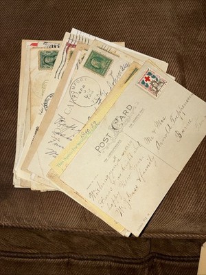 25 Vintage Used 4x6 Postcards Lot - All Posted - Worldwide Stamps & Postmarks