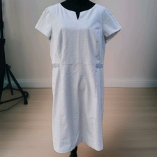 NEW Talbots Sheath Dress Neutral Cream & Black Textured Size 18 Career Office