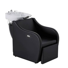 Backwash Unit Ceramic Bowl Sink Barber Chair with Electric Reclining Legrest NEW