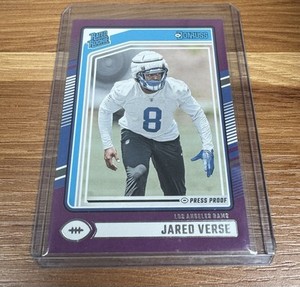 2024 Panini Donruss - Rated Rookie Jared Verse #341 Purple Press Proof (RC)