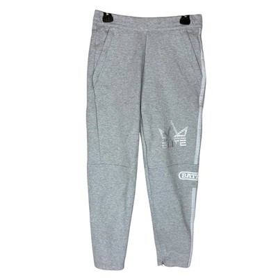 Battle Elite Jogger Sweatpants Men's A/M Gray Drawstring Zip Ankle Athletic