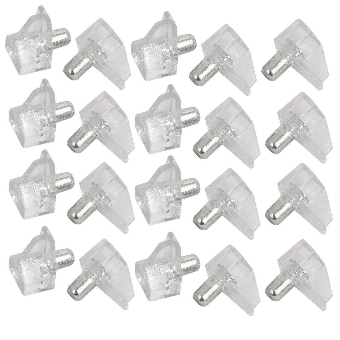Clear 5mm Dia Cupboard Cabinet Shelf Support Pegs Bracket Holder 20PCS-image
