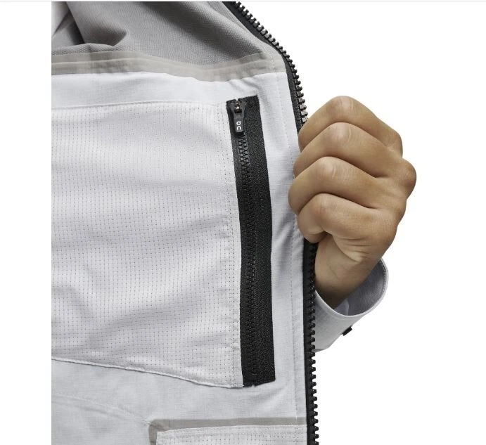 NWT ON Running Men's M Jersey Polyester w Hood Waterproof Zipper Hail $419 - product detail image 6