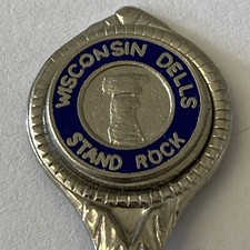 Wisconsin Dells Stand Rock Vintage Souvenir Spoon Collectible