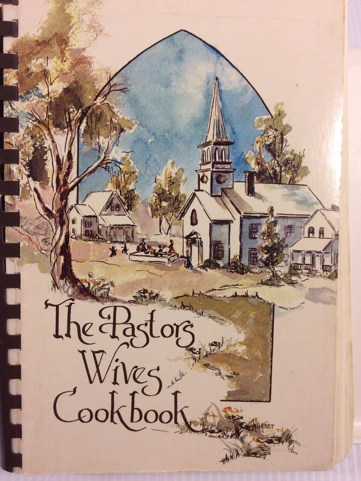 Vintage 1978 Pastors Wives Cookbook by Sybil DuBose Classic Recipes