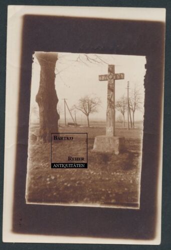 Foto I.WK Mühlhausen - Wegkreuz Kriegerdenkmal Ehrenmal Cross War Monument  - Bild 1 von 2