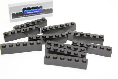 Lego (c) 10x 1x6 Basic Stein - schwarz - black - 3009 - Basis Stein