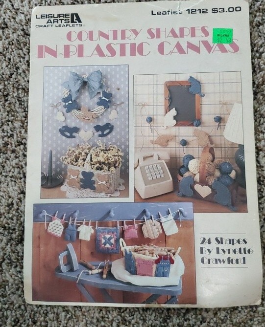 Craft Leadlets 1212 By Lynette Crawford Country Shapes Plastic Canvas Arts Vntge