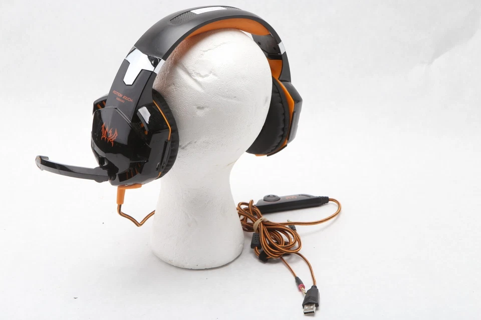 Gaming Headset Headphones Color-V Kotion Each G2000 Hifi Black/Orange - O63 - Image 3 of 4