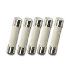 Pack of 5, 3/16 inch x 3/4 inch 5X20mm 0.63A 250v Fuse Ceramic Slow Blow Tim
