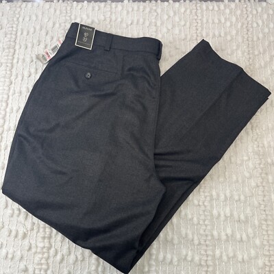Men s Alfani 40X32 Grey Twill Dress Pants NWT RN# 15481 Style 19504GT436