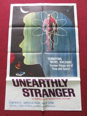 UNEARTHLY STRANGER FOLDED US ONE SHEET POSTER JOHN NEVILLE PHILIP STONE 1964