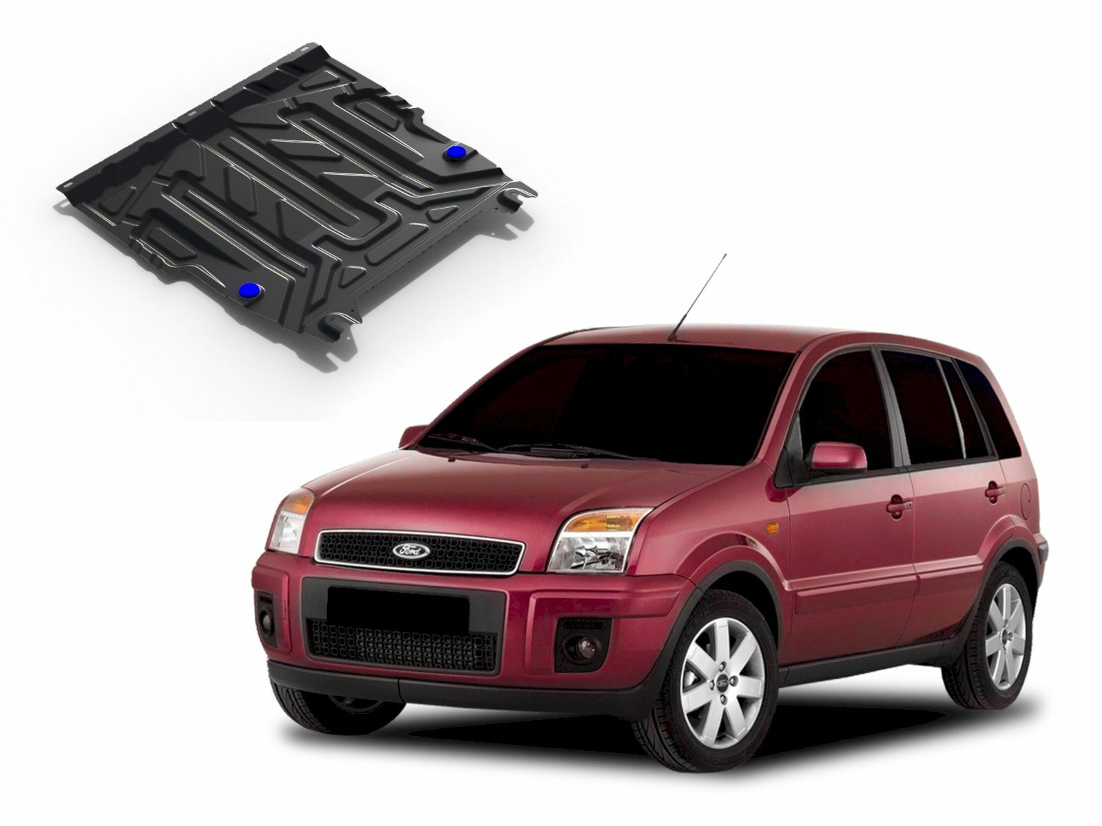 Protection sous moteur en acier pour Ford Fusion 2004-2012 avec kit de fixation