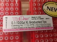 USA Scientific TipOne .1-10/20ul XL Graduated Tips 960 Pipette Tips 1110-3700