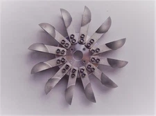 Pelton Water Wheel Turbine, Aluminum, Micro or Pico Hydro Generator Free Ship