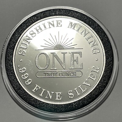 Sunshine Mining-Silver Capitol Idaho 1983 -RARE 1 Troy Oz. .999