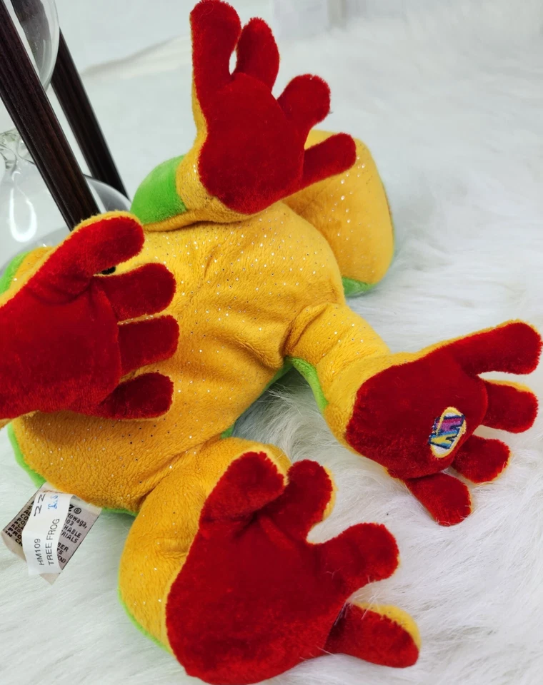 Ganz Webkinz Tree Frog Plush Tropical Stuffed Animal Wild Nature Soft Toy - Image 3 of 4