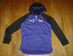 purple and black adidas jacket