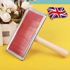 Stainless Steels Wool Carding Comb Handel Fleece Felting Cleaning Tools Craft