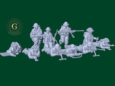 WW2 British Anti-Tank Units X10 Ideal Bolt Action etc UNPAINTED 28mm 1/56
