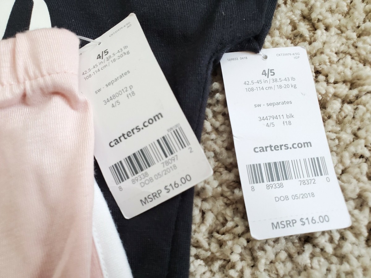NWT CARTERS Kid SLEEP TEE & SHORT SET Sleepwear/PJ/Pajama PINK