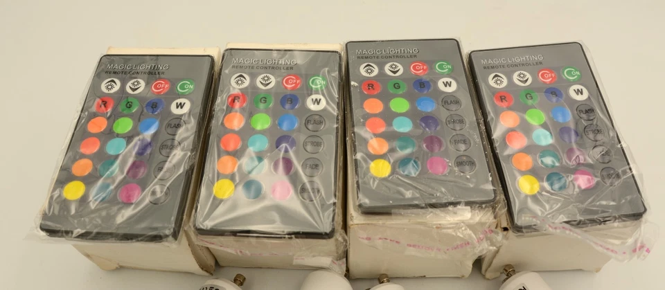Magic Lighting GU10 Glühbirnen mit Fernbedienung x 4 NEU IM KARTON - Bild 3 von 4