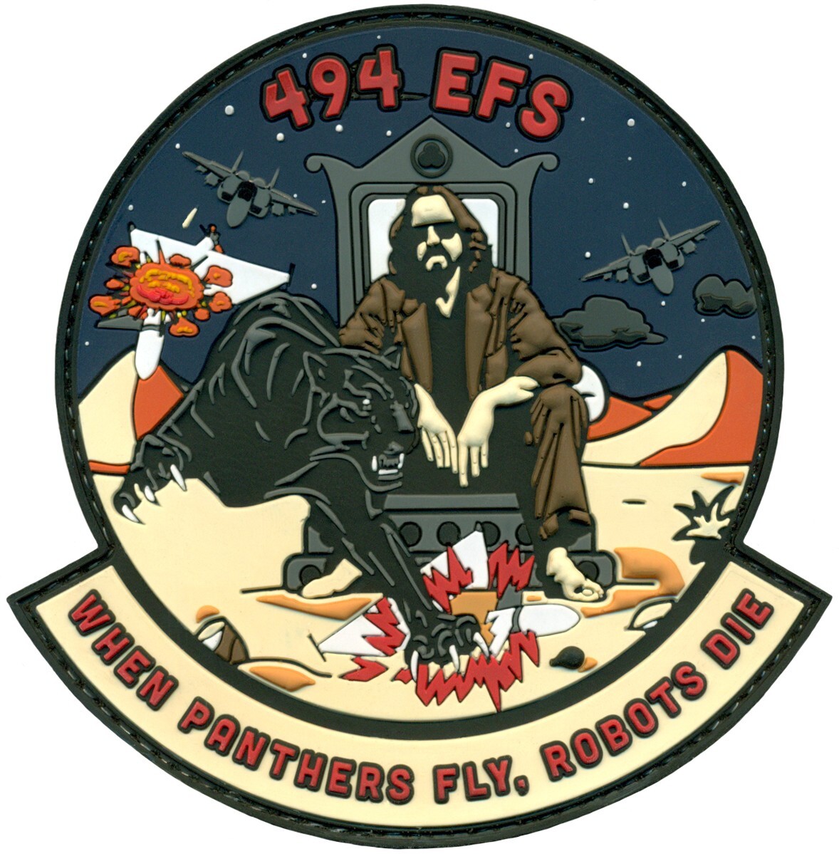 USAF 494th EXPEDITIONARY FIGHTER SQUADRON – CENTCOM DEPLOYMENT 2024 PATCH