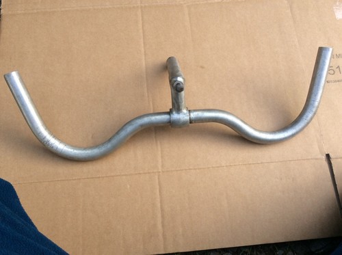 Guidon Plat Vintage Tigra Avec Potence - Aluminium - Pour Vélo De Ville Porteur Années 50