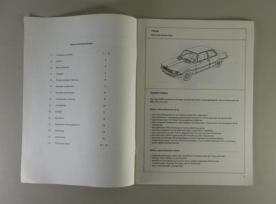 Schulungsunterlage Seminario BMW 3er E21 316/318/320/320i Stand 10/1975 - Imagen 2 de 4