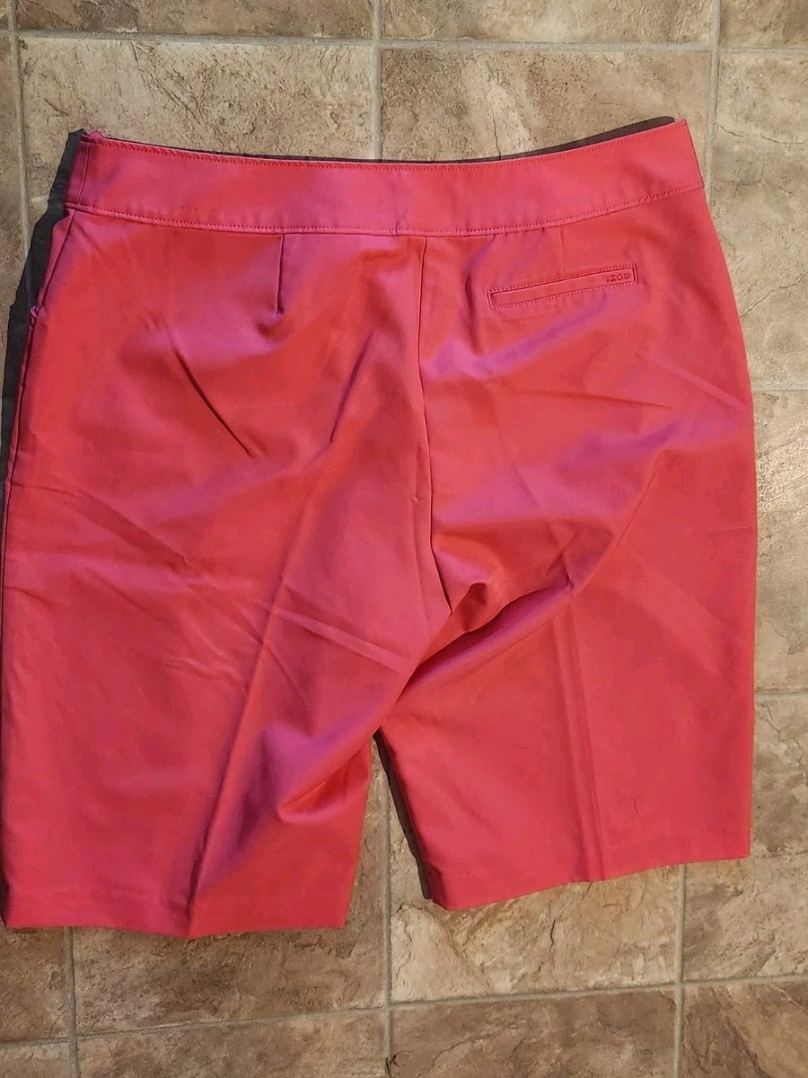 Short Skort IZOD XFG COOL FX Femme Taille 10 – Blanc/rose/beige, Pour Golf Et Tennis