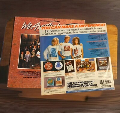 Vintage 1985 Original Historic Recording We Are The World USA