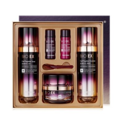 TONYMOLY Bio EX Cell Peptide 3-Piece Set | Toner, Emulsion, Cream | Anti-Aging &