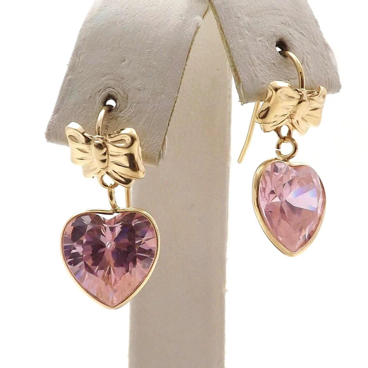 14k gold sale cubic zirconia earrings