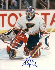 Grant Fuhr   Autographed 8x10 St. Louis Blues   # S257