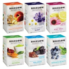Bigelow Benefits Tea Bags - 18/Box  (select flavor below)