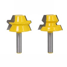 2PCS  Joint Router Bits Set Tongue & Groove SPECIALTY Cutter 8mm Shank