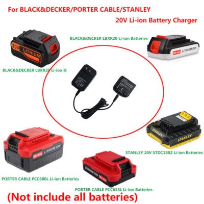 1 for BLACK&DECKER/STANLEY/PORTER-CABLE 3-IN-1 20V MAX Batteries LCS1620 Charger