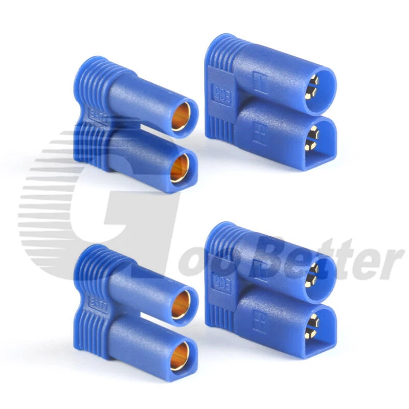 AMASS EC5-F EC5-M Male Female Gold Plated Connector Banana Plug Blue DC500V 100A - Image 2 of 4