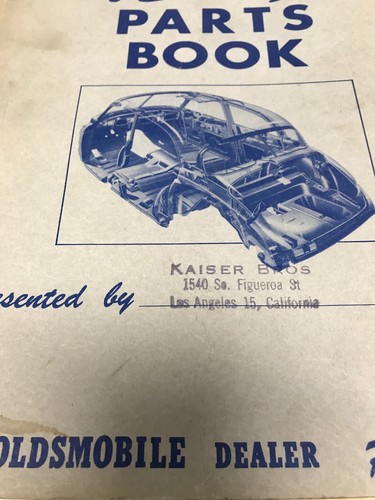 1949 Oldsmobile Master Body Parts Book Catalog List 30's thru 49 General Motors - Picture 4 of 9