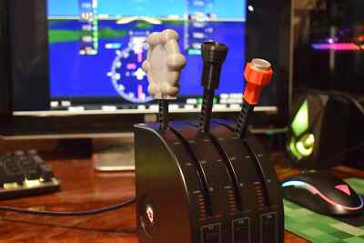 Cessna 172 Throttle/mixture/trim add on For Saitek/Logitech Throttle Quadrant 